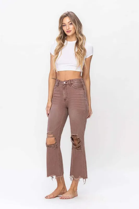 90S Vintage Cropped Flare