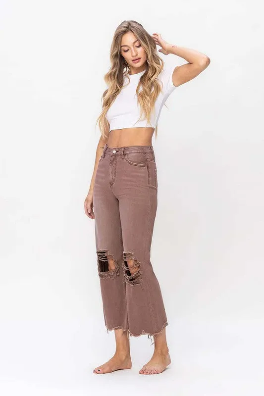 90S Vintage Cropped Flare