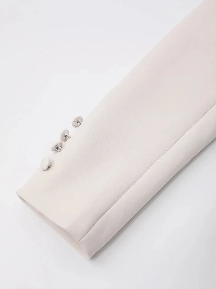 Adjustable Notched Single Breasted Trench Coat