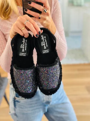Black Multi Glitter Palmaira Snug