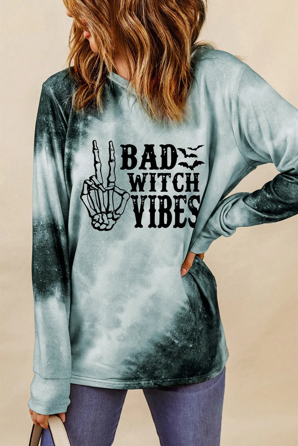 Casual Cross Letter Print Crew Neck Long Sleeve T-Shirt