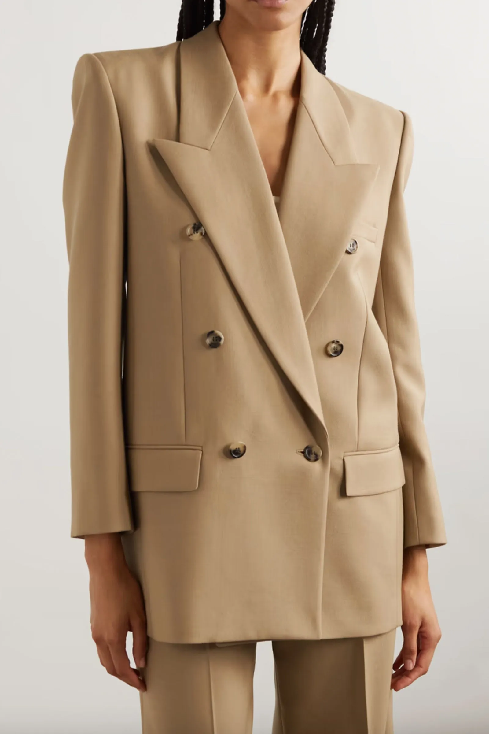 Double-Breasted Wool-Twill Blazer