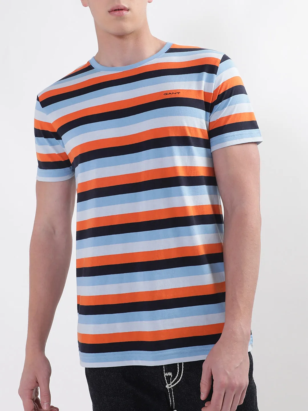 Gant Multi Striped Regular Fit T-Shirt