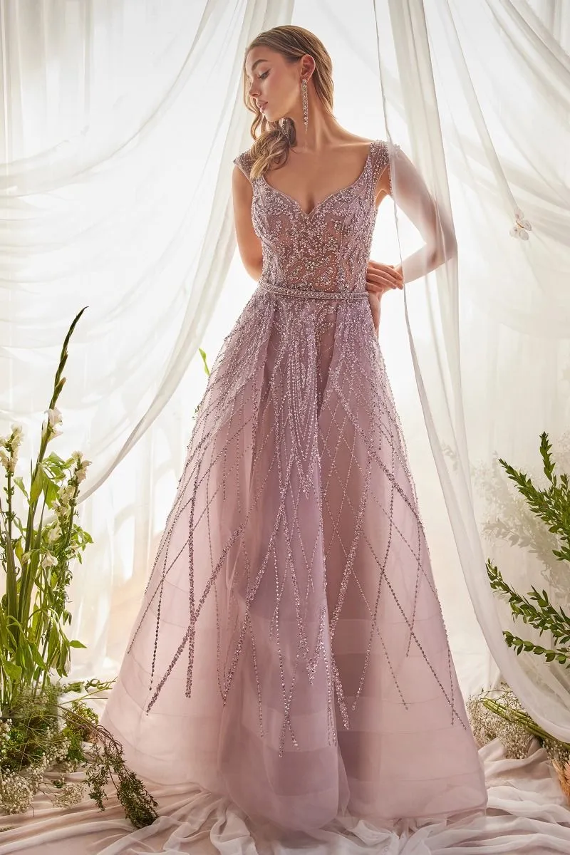 GEMMA JEWEL BEADED BALL GOWN CDA1091