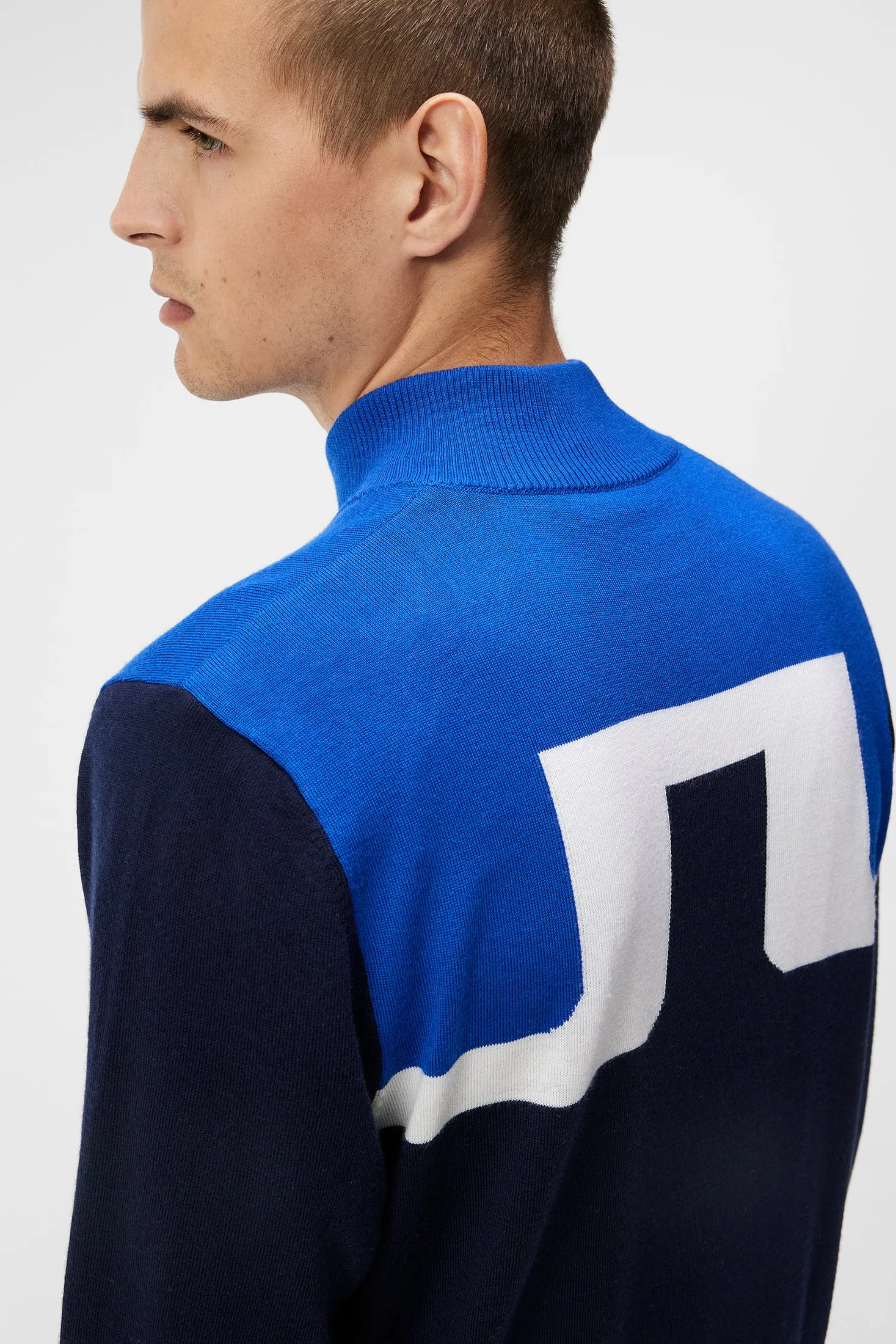 Jeff Windbreaker Sweater / JL Navy