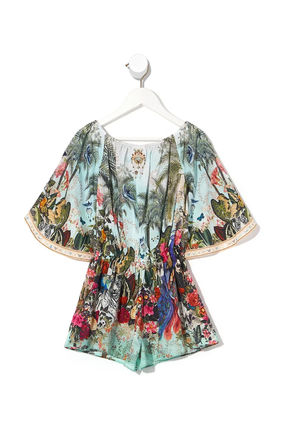 KIDS 3/4 FLARE SLEEVE PLAYSUIT GULLY OF JUPITER