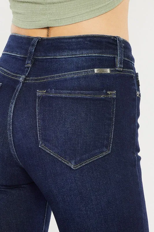 Ky High Rise Dark Wash Flare
