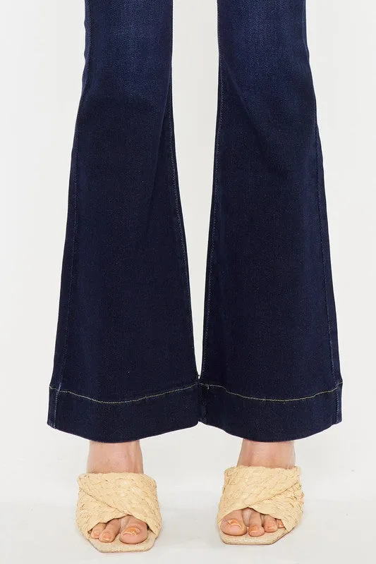 Ky High Rise Dark Wash Flare