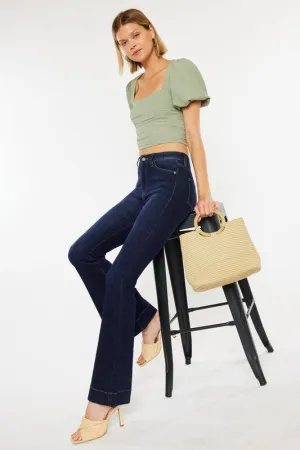 Ky High Rise Dark Wash Flare