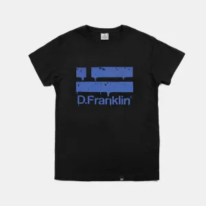 Logo Intense Blue Tee Black