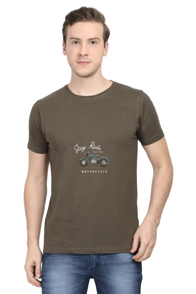 Men’s Round Neck Half-Sleeve T-Shirt – Classic Fit and Everyday Wear