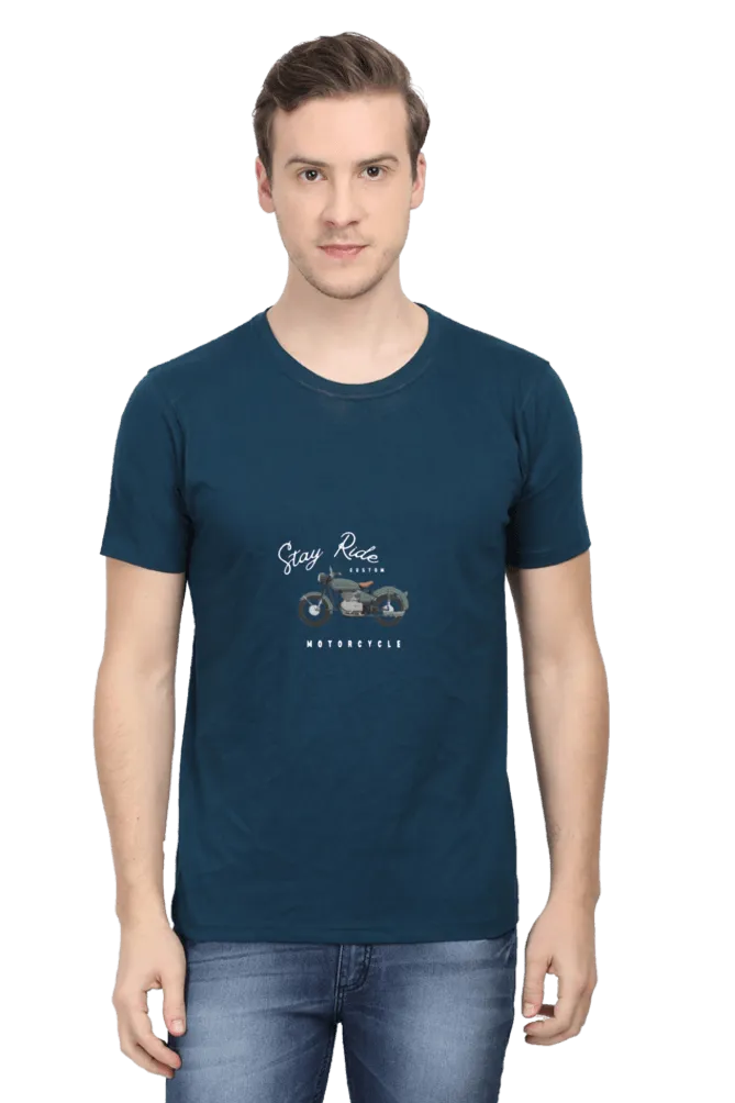 Men’s Round Neck Half-Sleeve T-Shirt – Classic Fit and Everyday Wear