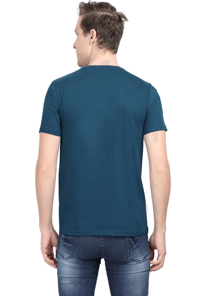 Men’s Round Neck Half-Sleeve T-Shirt – Classic Fit and Everyday Wear