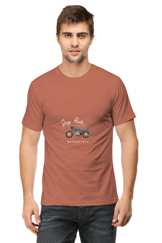 Men’s Round Neck Half-Sleeve T-Shirt – Classic Fit and Everyday Wear