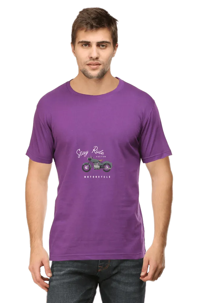 Men’s Round Neck Half-Sleeve T-Shirt – Classic Fit and Everyday Wear