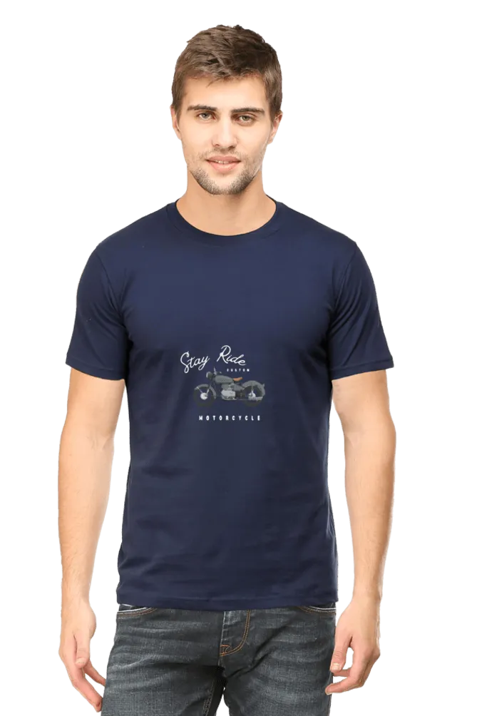 Men’s Round Neck Half-Sleeve T-Shirt – Classic Fit and Everyday Wear