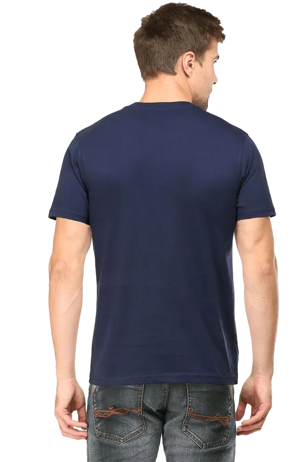 Men’s Round Neck Half-Sleeve T-Shirt – Classic Fit and Everyday Wear