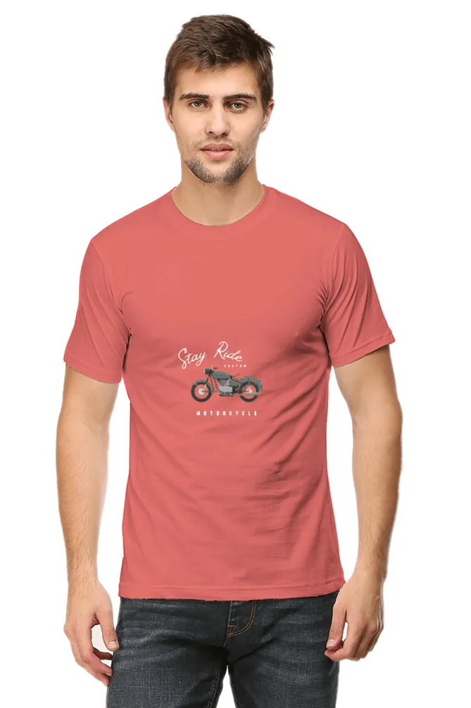 Men’s Round Neck Half-Sleeve T-Shirt – Classic Fit and Everyday Wear
