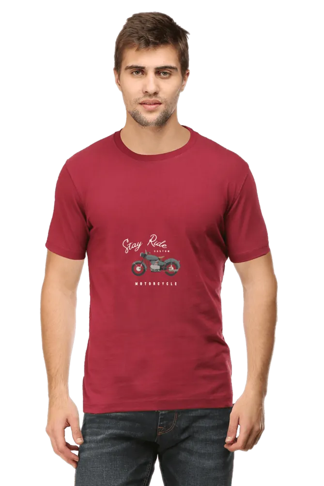 Men’s Round Neck Half-Sleeve T-Shirt – Classic Fit and Everyday Wear