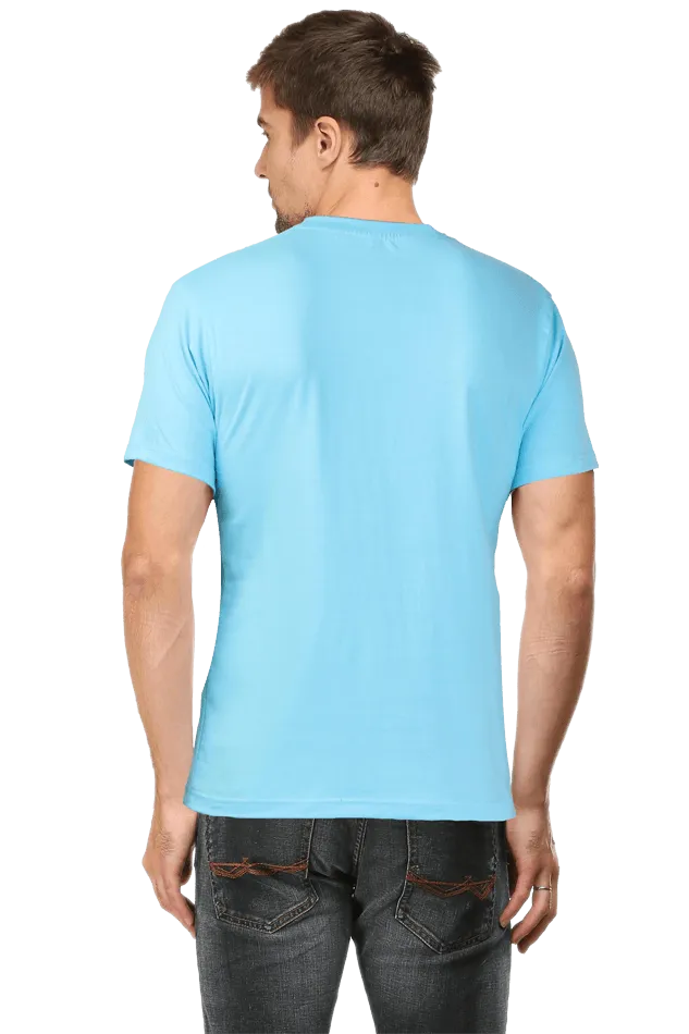 Men’s Round Neck Half-Sleeve T-Shirt – Classic Fit and Everyday Wear