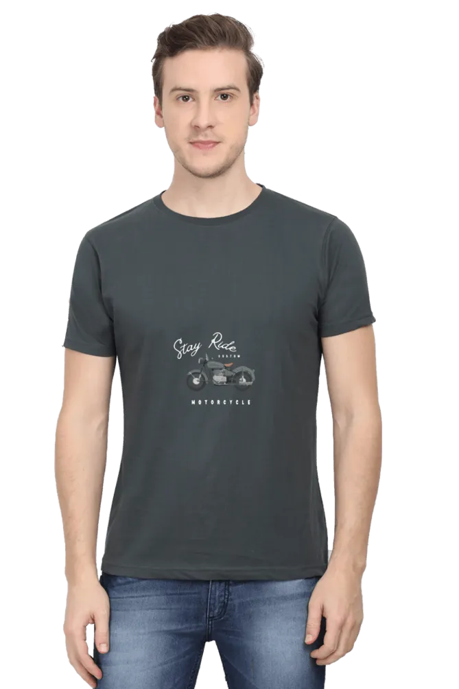 Men’s Round Neck Half-Sleeve T-Shirt – Classic Fit and Everyday Wear