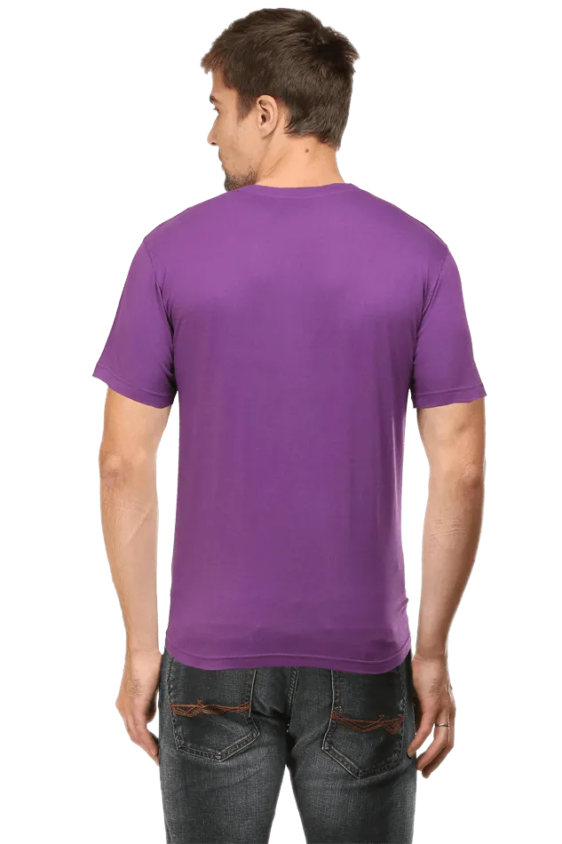 Men’s Round Neck Half-Sleeve T-Shirt – Classic Fit and Everyday Wear