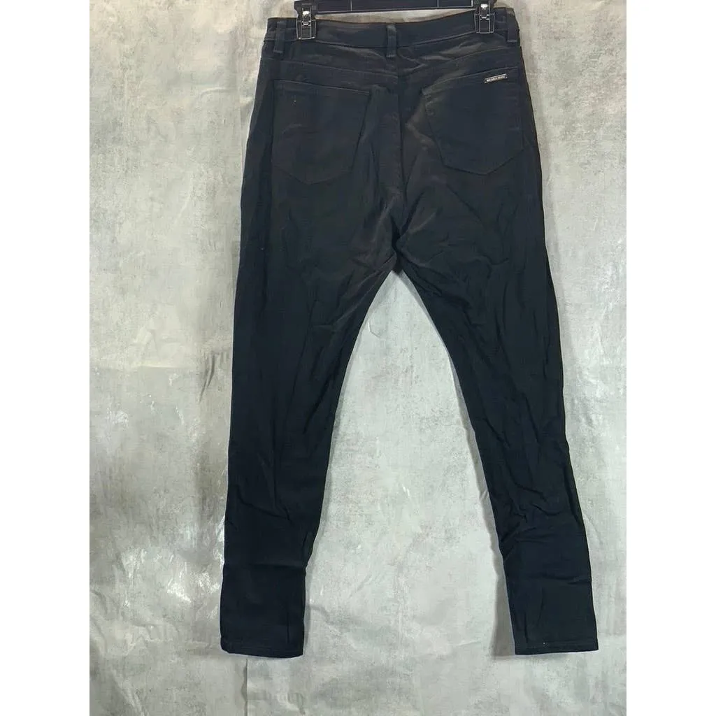 MICHAEL MICHAEL KORS Black Solid Selma Skinny High-Rise Denim Jeans SZ 8