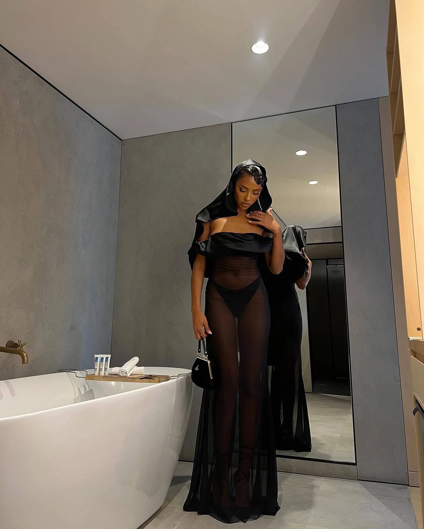 Mirror Palais - Night Cat Black Dress
