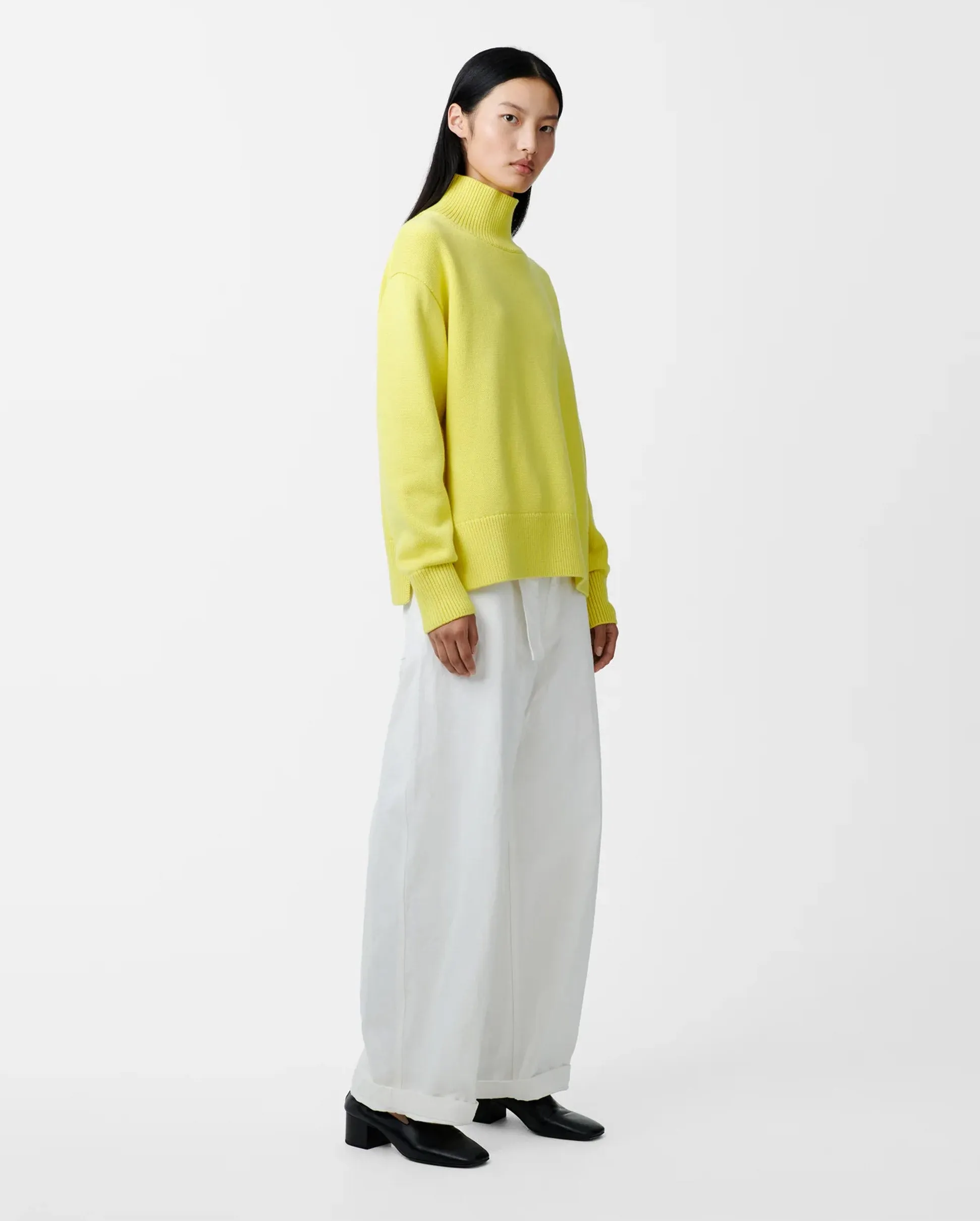 PATRIA ROLL NECK KNIT / ACID YELLOW