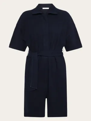 POSEY wide fit bouclé playsuit - GOTS/Vegan - Night Sky