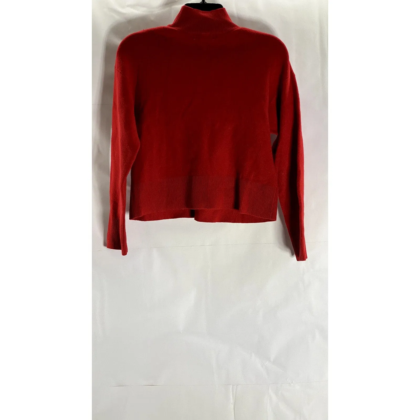 PRIMARK CARES Women's Red Knit Turtleneck Long Sleeve Sweater SZ S