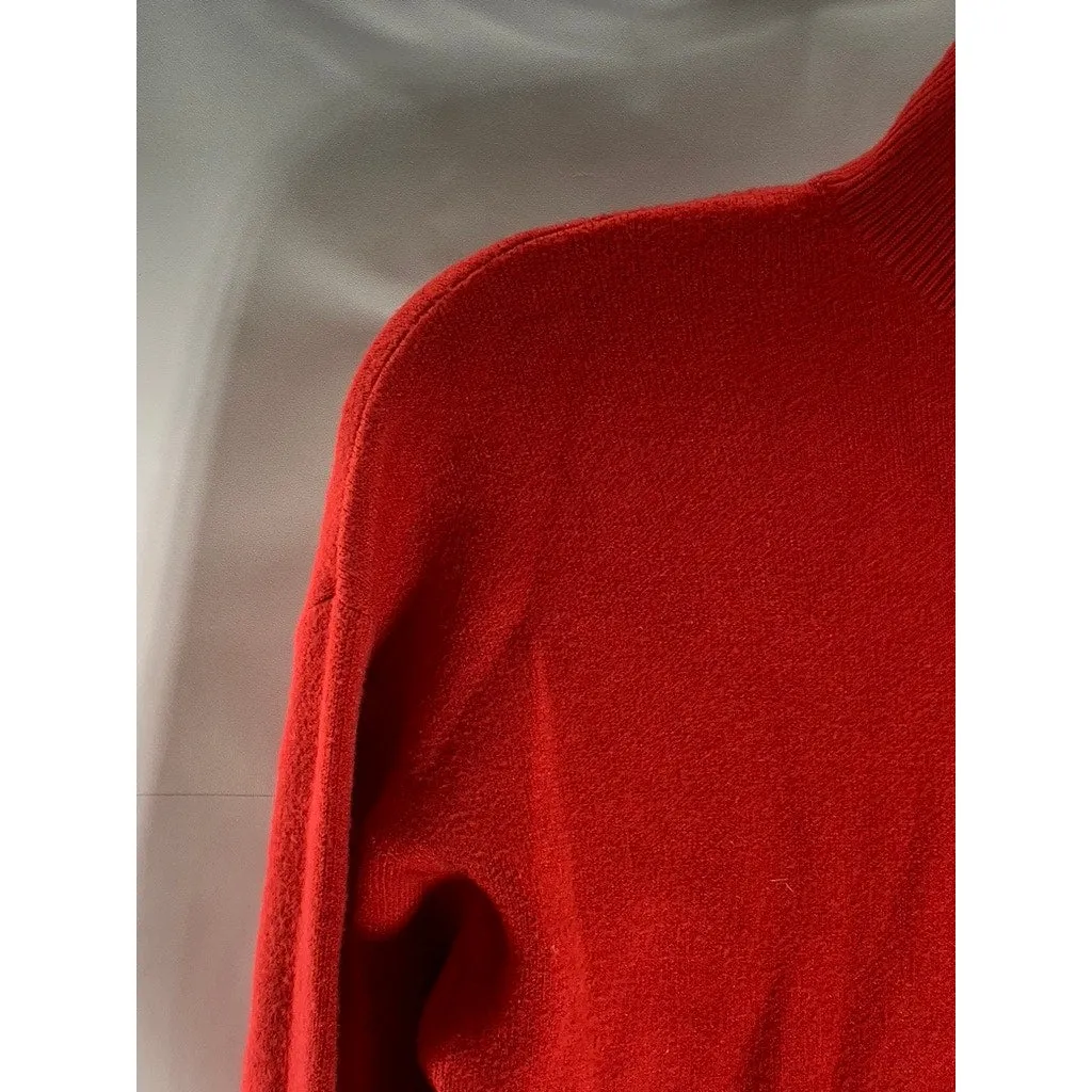 PRIMARK CARES Women's Red Knit Turtleneck Long Sleeve Sweater SZ S