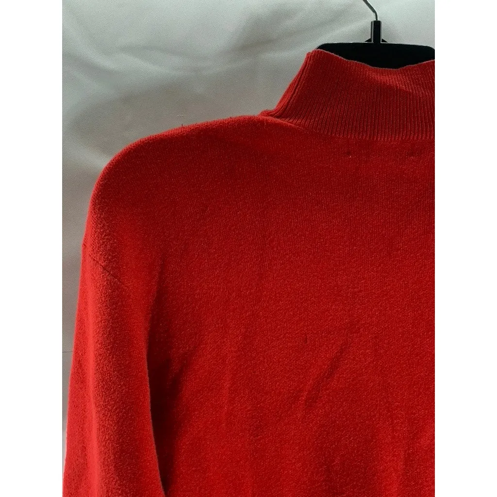 PRIMARK CARES Women's Red Knit Turtleneck Long Sleeve Sweater SZ S