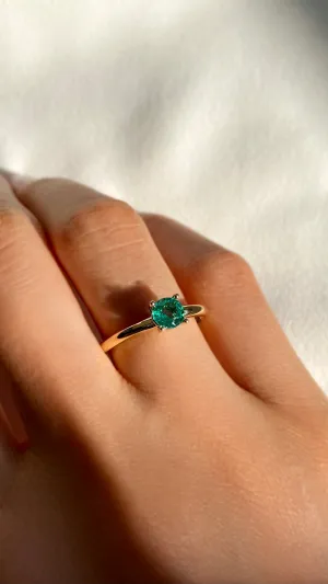 Saffia Ring 0.50ct 18K Yellow Gold Emerald