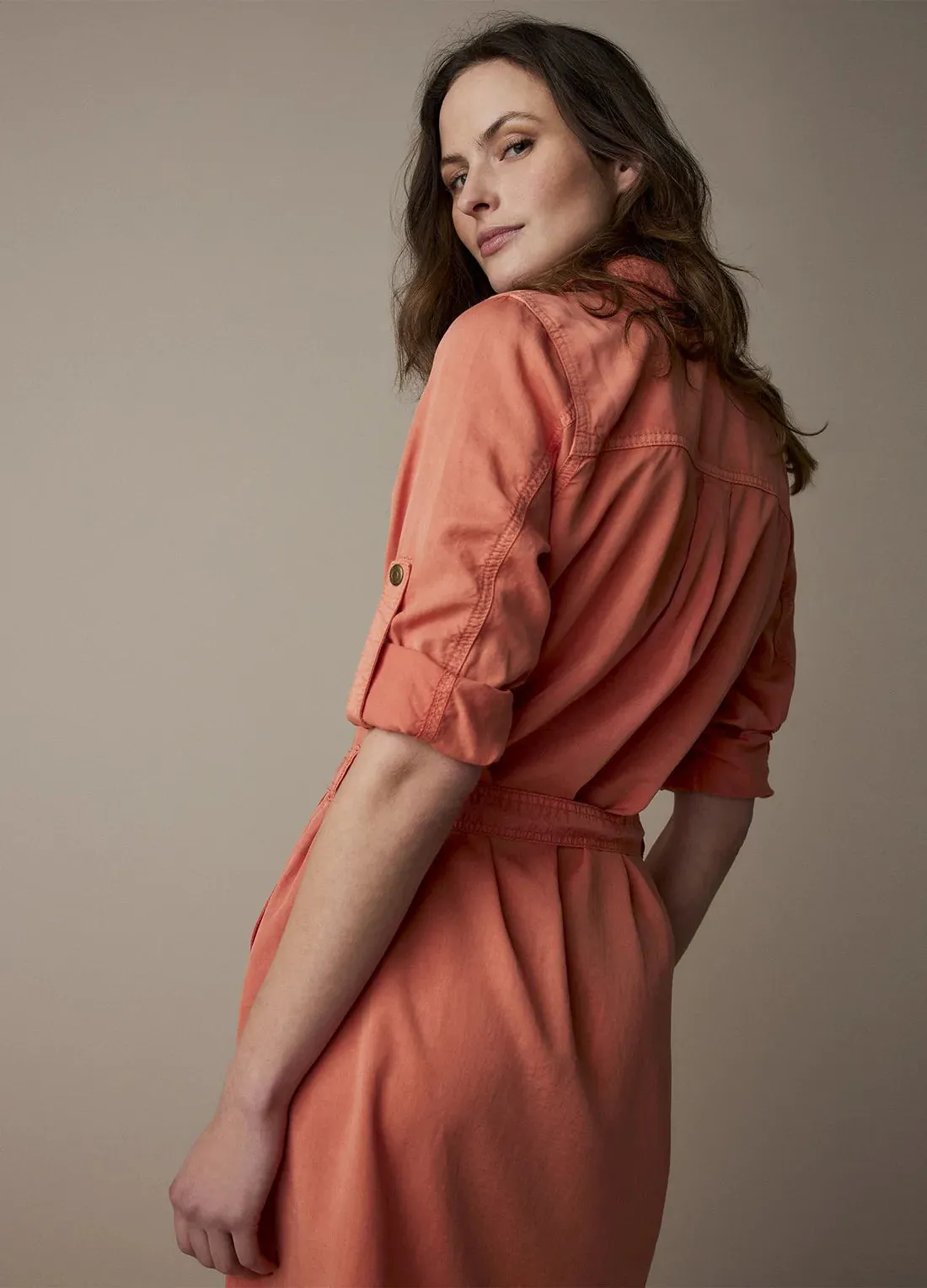 Summum Apricot Cargo Dress