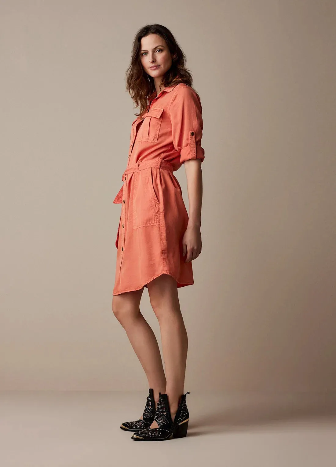 Summum Apricot Cargo Dress