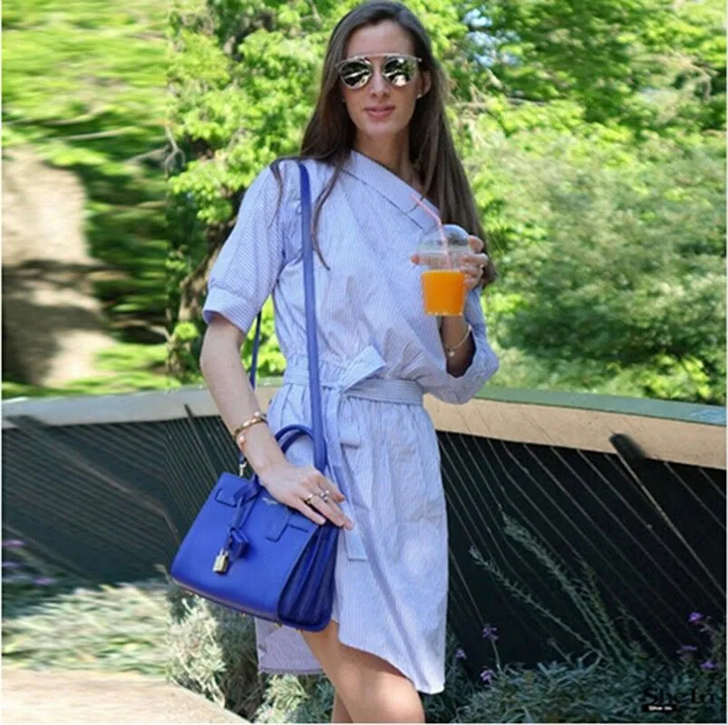 VenusFox One Shoulder Sexy Elegant Shirt Dress